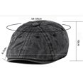 thumbnail image 2 of CoCopeaunts Beret Hat Vintage Men Women Flat Cap Retro Ivy Octagonal Newsboy Cap Spring Summer Berets for Men Women, 2 of 7