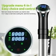 thumbnail image 4 of Mistaha Upgraded 1100W Low Temperature Precision Cooking Slow Cooker with LCD Touchscreen - Ideal for Defrosting Steaks, Vacuum Cooking, and Sous Vide - Stainless Steel Food Thermoregulator, 4 of 6
