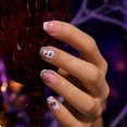 thumbnail image 7 of 24Pcs Halloween Cute Ghost Press on Nails Short Square Fall Press on Nails White French Mummy Bandage Ghost Printed Halloween Manicure Suitable for Women's Daily Autumn Wear, 7 of 7