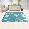 thumbnail image 3 of Cartoon Rabbit Pattern Memory Foam Area Rug 60"x39" Non Slip, Absorbent, Fade Proof for Living Room, Bedroom, Office, 3 of 7