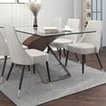 thumbnail image 4 of Set of 2 Mid Century Side Chairs, Light Grey, 4 of 7