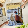 thumbnail image 4 of Lantern Press 1000 Piece Jigsaw Puzzle, North Dakota, Pheasants, 4 of 5