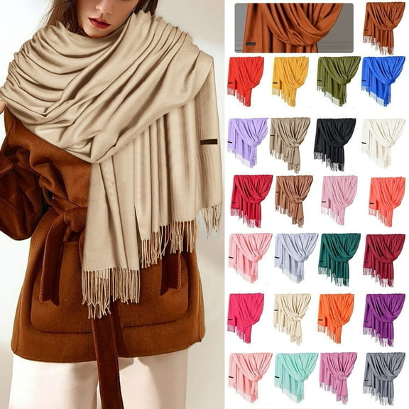 FCLoft Women's Winter Warm Soft Shawl - Fashion Wrap Scarf for Evening Dresses Wedding Bridesmaid