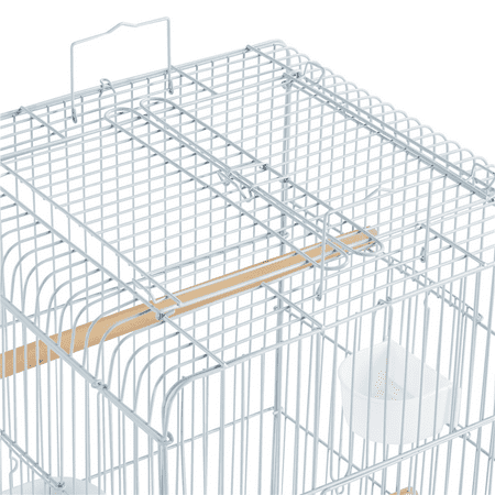 Yaheetech 47-inch Play Top Bird Cage w/ Detachable Rolling Stand, White