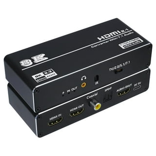 HDMI Audio Extractor HDCP CEC + Optical TOSLINK SPDIF + 3.5mm RCA Audio  Converter 4K x 2K 3D HDMI Audio Splitter Adapter