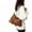 Brown, variant on Women Fashion Fringe Purse Crossbody Bags Vegan Suede Hippie Tassel Hobo Shoulder Bag Vintage Handbags