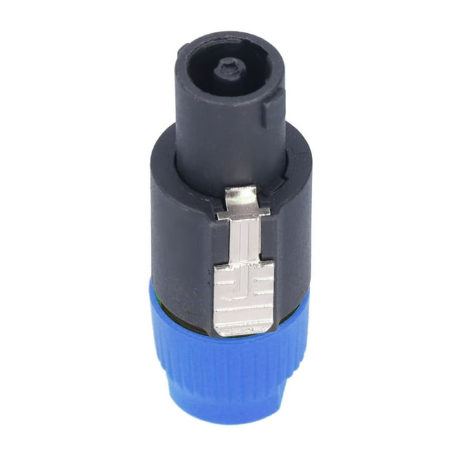 Conector de cable para amplificador de potencia de audio con bloqueo giratorio de 4 polos CNL4FC (azul)