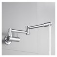 thumbnail image 2 of Kitchen Faucets Telescopic Folding Chrome Brass 360 Rotate Wall Mount Bathroom Balcony Faucet Hidden Type Crane Laundry Sink Tap, 2 of 10