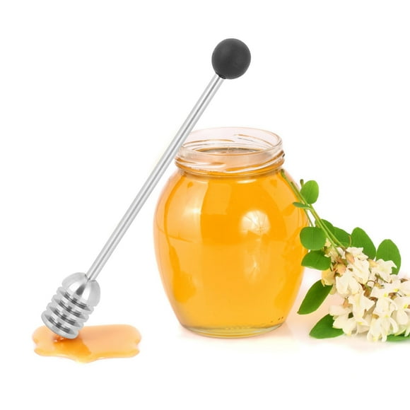 Honey Dipper,Household 304 Stainless Steel Honey Stick Honey Mixing Stick Stylish and Modern