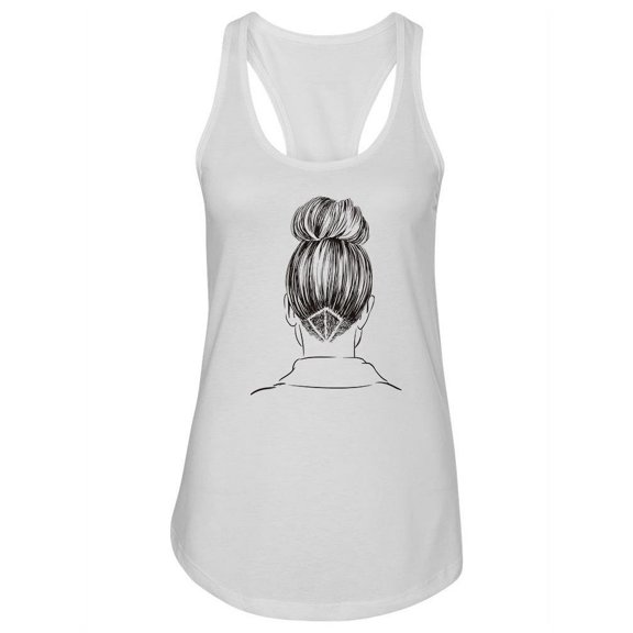 Women With Stylish Hairstyle Racerback Tank Women -Image by Shutterstock, Female Small