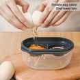 thumbnail image 2 of Separador de clara de huevo, separador de yema de huevo con doble compartimento para huevos, separador de filtro de yema de huevo, herramienta de extracción de huevos, herramienta de cocina con mango, 2 of 5