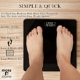 thumbnail image 5 of Moss & Stone Smart Digital Body Weight Scale, LCD, 400 lb Capacity, Black, 5 of 7
