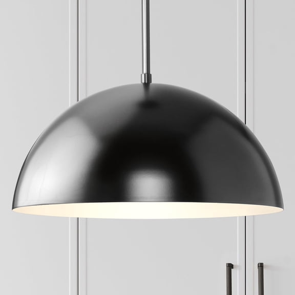 Luxury Mid Century Modern Pendant, Matte Black, UHP4793
