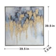 thumbnail image 2 of Benjara 39 x 39 Framed Oil Painting- Gold Flake, 2 of 7