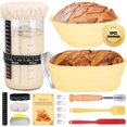 thumbnail image 1 of TeeMars Sourdough Bread Starter Kit, 34oz Sourdough Starter Jar, 2 Bread Proofing Baskets, Thermometer, Feeding Time Tracker, Metal Scraper, Easy to Clean, Complete Sourdough Bread Baking Supplies, 1 of 8