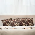 thumbnail image 7 of Ambesonne Chocolate Throw Pillow Cover 4 Pack, Candy Sweets Truffles, 20", Dark Brown Ivory, 7 of 7