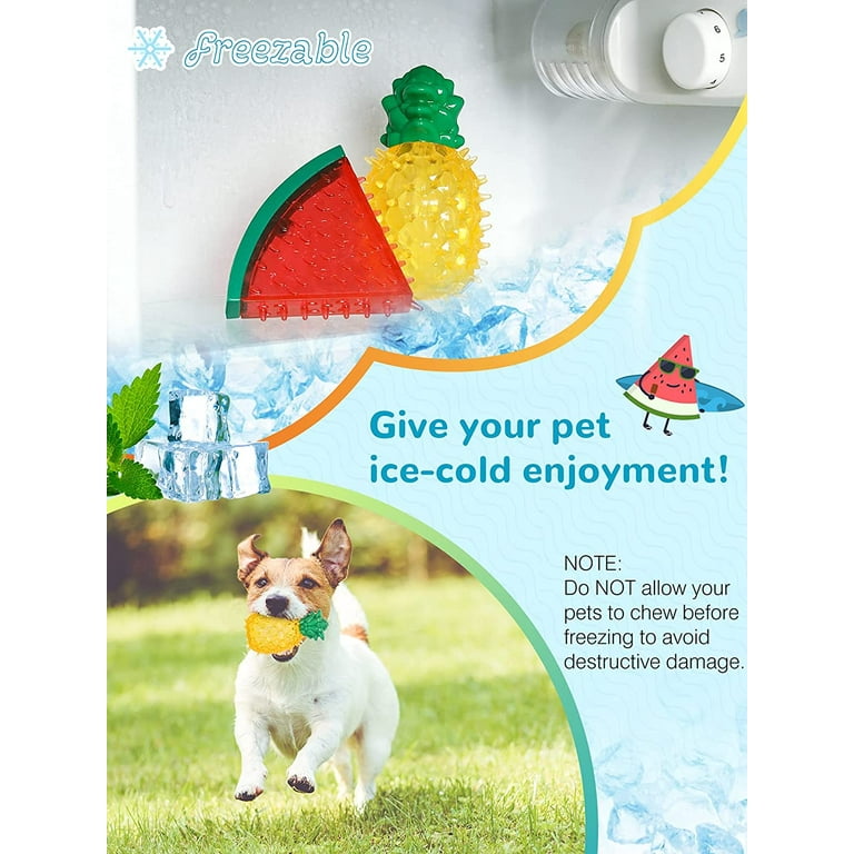 Pawaboo Pet Teether Cooling Chew Toys Freezable Teething Toy for Puppies Freeze Interactive Toys in Summer Cooling Frozen Dog Treat Training Tools for Small and Medium Dogs Walmart
