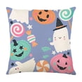 thumbnail image 2 of Halloween Throw Pillow Covers 18x18 Inch, Rustic Linen Pumpkin Decorative Square Pillowcases, Farmhouse Holiday Cushion Covers for Sofa Living Room Home Fall Halloween Thanksgiving Decor, 2 of 6