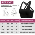 thumbnail image 2 of Ropa interior deportiva de alto impacto para mujer, ropa interior deportiva para correr con tiras cruzadas en la espalda, ropa interior con copas desmontables - Negro, 2 of 5