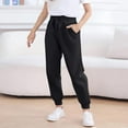 thumbnail image 2 of ameIAEA Boys Girls Pants Elastic Waist Drawstring Pull on Jogger Pants Kids Sweatpants with Pockets 5-16Y, 2 of 4