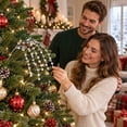 thumbnail image 4 of Christmas Tree Hanging Crystal Drop Ornaments, Clear Acrylic Bead Branches, Sparkle Icicle Decor for Xmas Tree, Mantel, Winter Wedding & Party Decorations, 4 of 6