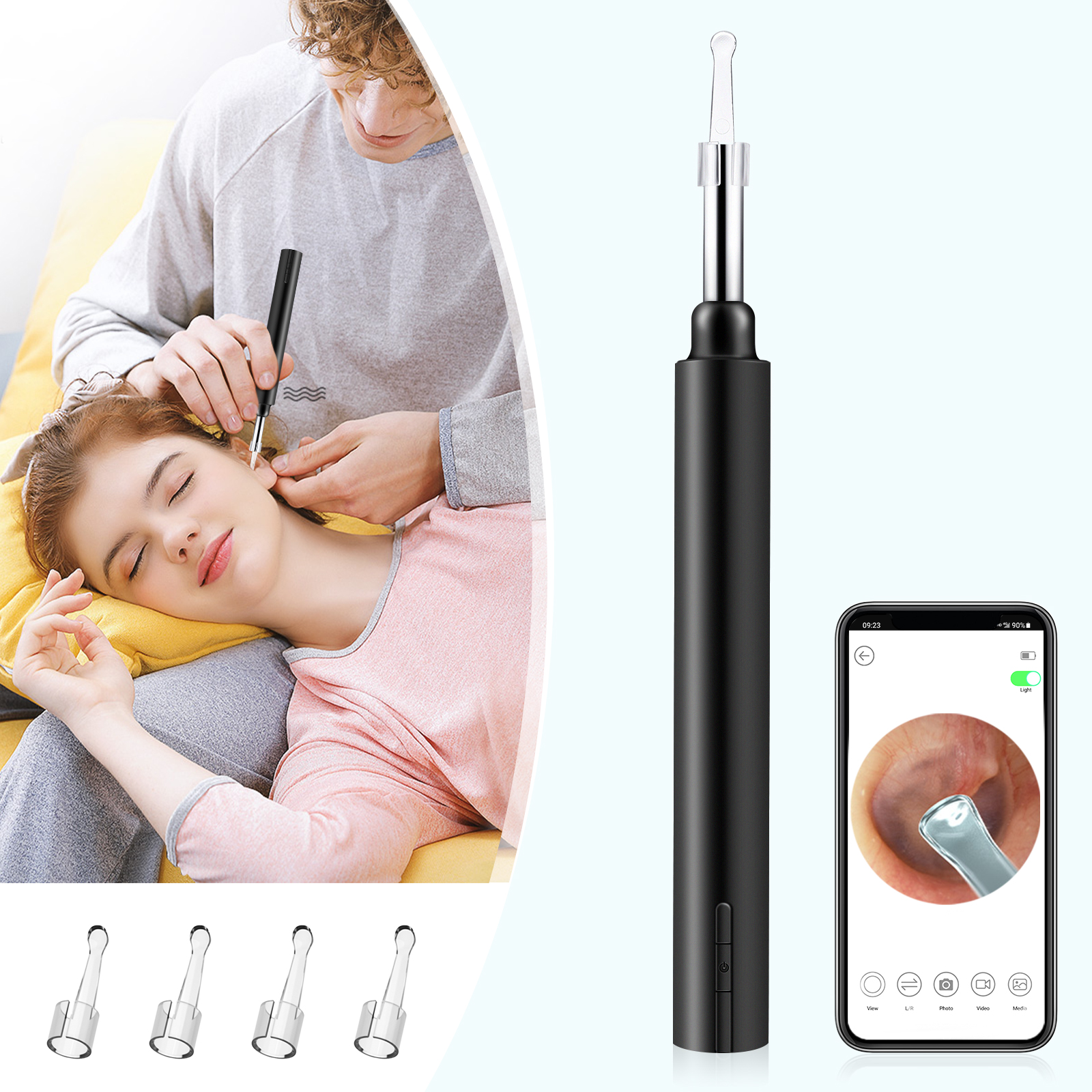 Ear Wax Removal Otoscopes, Visual Earwax Removal Camera,Ear Cleaner