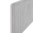 thumbnail image 3 of Modway Milenna Channel Tufted Performance Velvet King/California King Headboard in Light Gray, 3 of 10