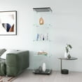 thumbnail image 5 of 4-Shelf Glass Display Cabinet with Glass Doors,Floor Standing Curio Bookshelf Collection Display Case for Living Room Bedroom Office,Black, 5 of 6