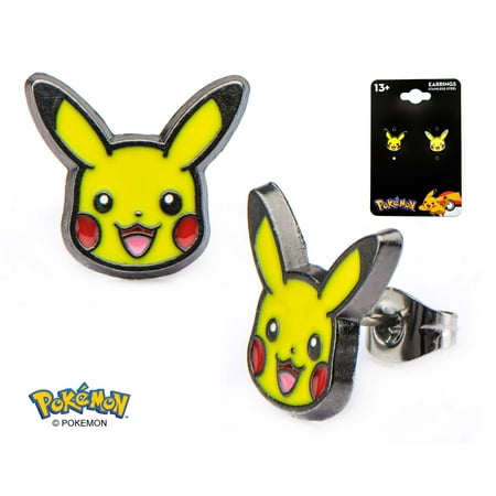 Pokemon Pikachu Stud Earrings Electric Type Pokemon Go - Officially