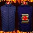 thumbnail image 1 of Boovnll Tank Tops Men, Unisex Zipper Single Control 2 Heating Cotton Jacket Heated Usb Charging Version, Mens Tank Top, Sleeveless Shirts for Men, Tank Tops, 1 of 4