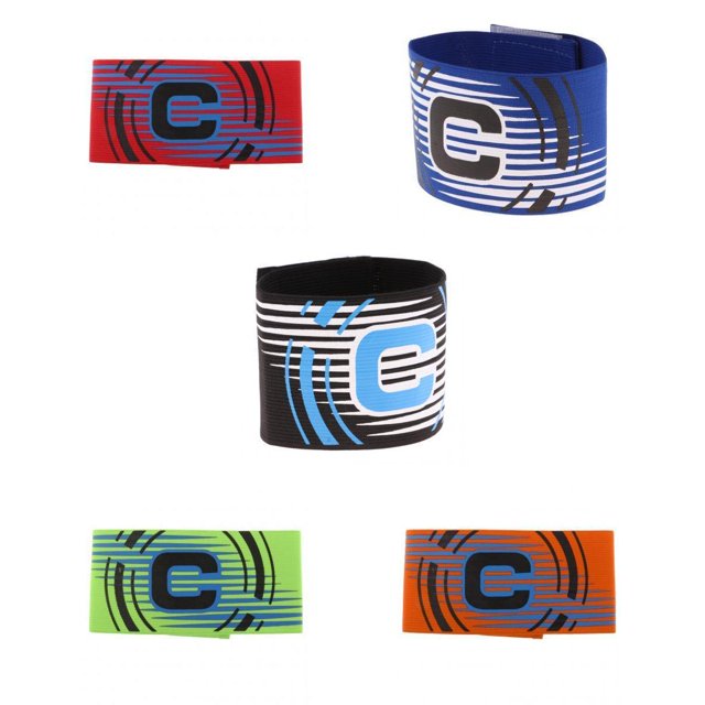 Brazalete de 5 Piezas de Fútbol Sunnimix elástico de Capitanes para Adultos de Talla inconfundible