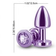 thumbnail image 5 of Rear Assets Petite Aluminum Anal Plug, Purple, 5 of 5