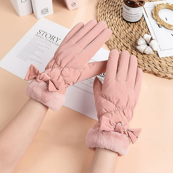 EQWLJWE Women Winter Gloves Warm Touchscreen Gloves Windproof Gloves For Women Girls Winter Using Gloves Holiday Clearance