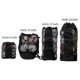 thumbnail image 1 of Bolso de la bola del deporte del bolso de las bolas de la malla del cordón con el bolso neto del gimnasio del paquete de las correas de hombro, 1 of 5