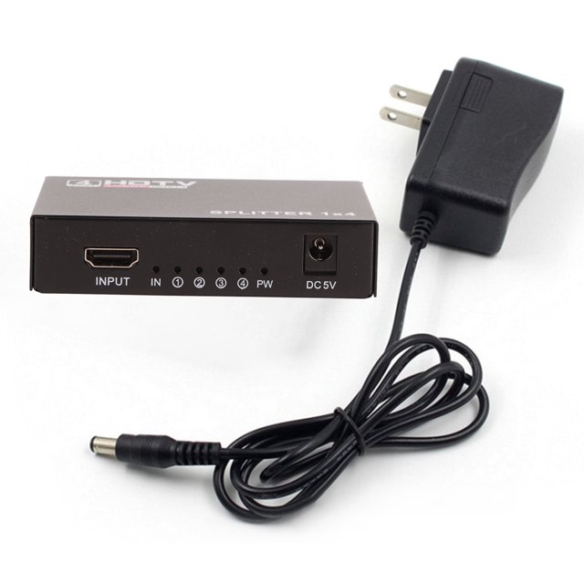 Divisor de interfaz multimedia HD 1 entrada 4 salidas Conmutador de interfaz multimedia HD Plug and Play para proyectores DLP LCD HDTV