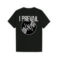 thumbnail image 1 of [I Prevail T-Shirt] T-Shirt d'Été Décontracté « I Prevail » à Imprimé Graphique pour Homme à Col Rond / Tissu Tricoté 100 % Coton, Coupe Régulière, Détail Motif Alphabet, 1 of 5