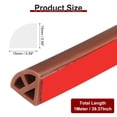 thumbnail image 2 of Moldura Flexible de Cuarto Redondo de 39 Pulgadas, Trim Pegajoso y Flexible, Marrón, 2 of 7