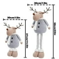 thumbnail image 2 of Christmas Dolls Retractable Legs Deer Modeling Dolls Christmas Festive Home Vintage Ornament Set Vintage Christmas Ornament Strength Ornament Special Christmas Ornament Sparkly Ornament, 2 of 3