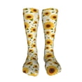 thumbnail image 5 of Pofeuu European-style Pattern Sunflower A Print Stockings, Adult Running Hiking Socks for Youth and Adult-One Size, 5 of 8