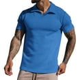 thumbnail image 2 of Up to 65% off!Fashion Casaul Shirts for Mens Plus Size Slim Fitting Short Sleeved Lapel Pullover Casual Sports Vacation Daily T-shirt Shirt Blouse, 2 of 7
