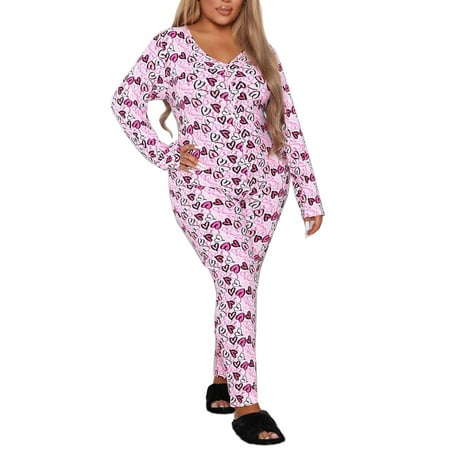 

Women Sexy Long Sleeve Long Jumpsuit Button Down V Neck One Piece Bodysuit Leopard Printed Onesie Pajamas Party Club Rompers
