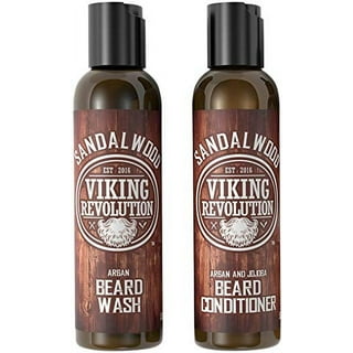 Viking Revolution - Beard Wash & Beard Conditioner - Christmas Gifts For  Men - Beard Shampoo & Beard Oil - Sandalwood, 10 Oz 