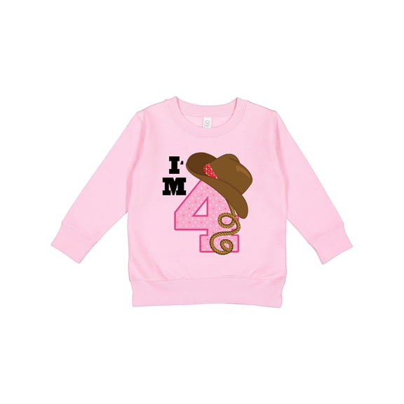 Inktastic 4th Birthday Cowgirl 4 Year Old Toddler Sweatshirt