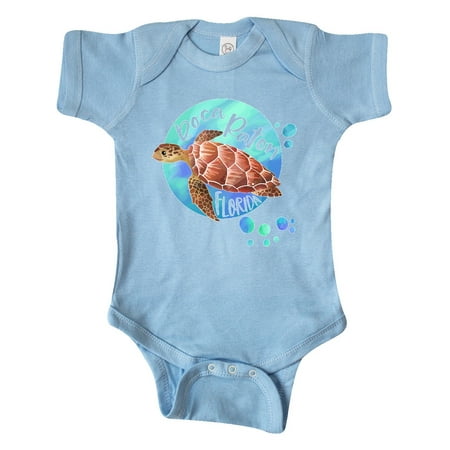 

Inktastic Boca Raton Florida Swimming Sea Turtle with Bubbles Gift Baby Boy or Baby Girl Bodysuit