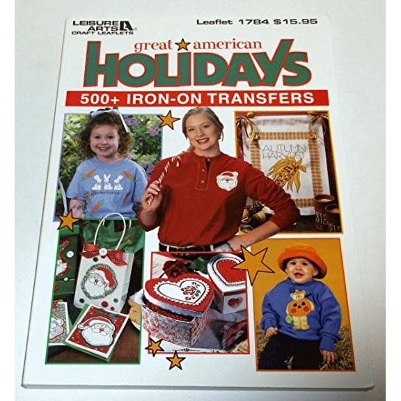 Pre-Owned Great American Holidays 500 Iron-On Transfers Paperback
