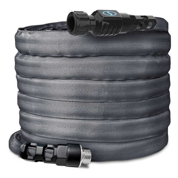 Aqua Joe FiberJacket Garden Hose, Lightweight, Kink-Resistant, 50' x 5/8" Diameter