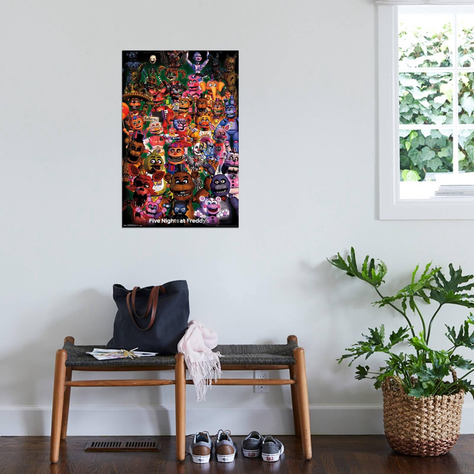 Five Nights at Freddy's - Ultimate Group Canvas Wall Poster, 22.375" x 34"