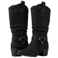 thumbnail image 1 of GLOBALWIN Women's Black Knee High Cowboy Cowgirl Boots 8M, 1 of 7
