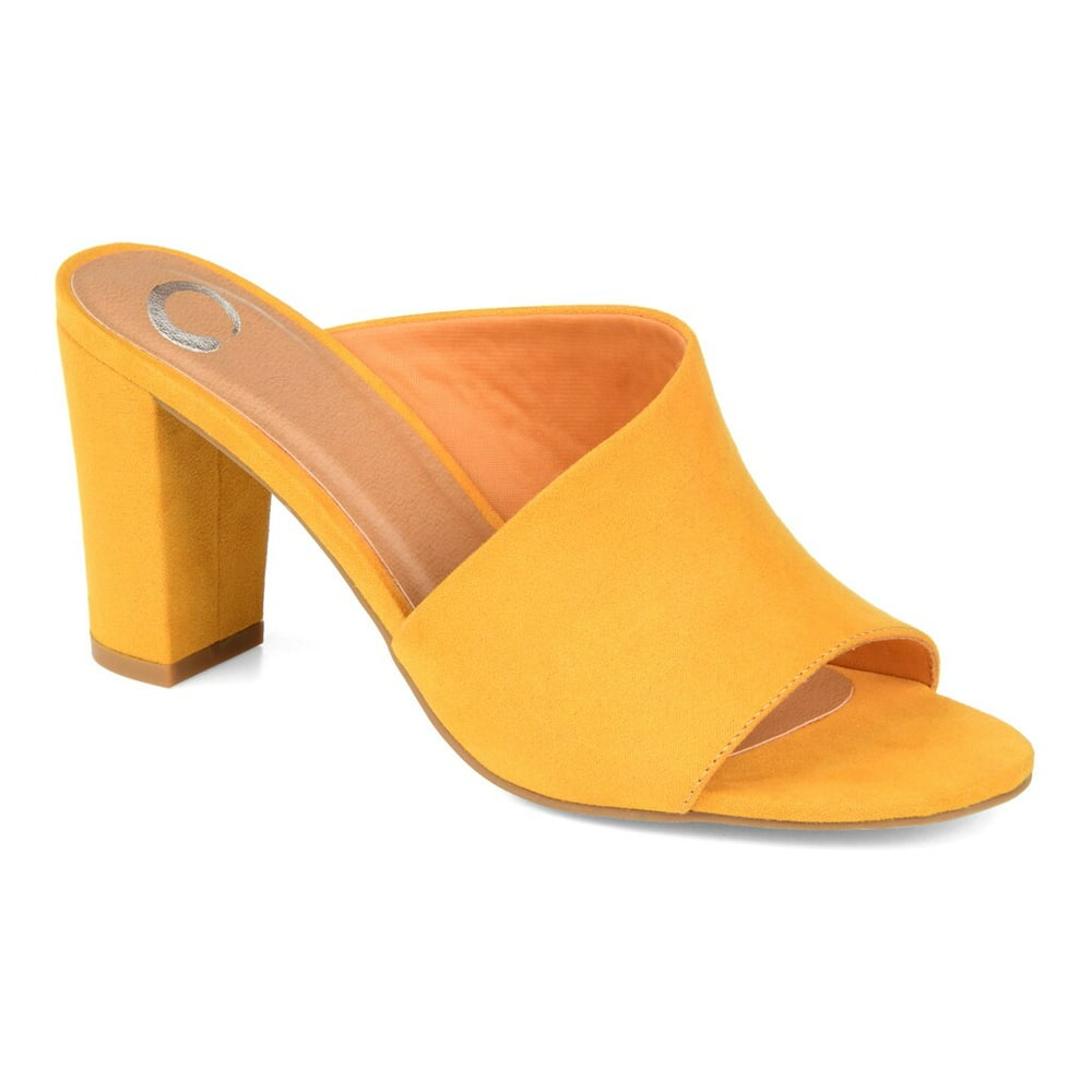 mustard mules flat