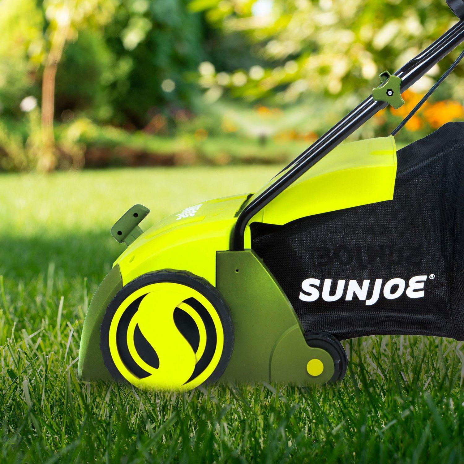 Sun Joe AJ801E Electric Lawn Dethatcher w/ Collection Bag, 13 inch, 12 Amp, Scarifier